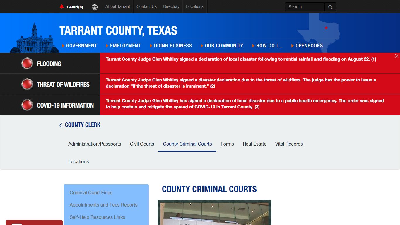 Criminal Courts - Tarrant County TX